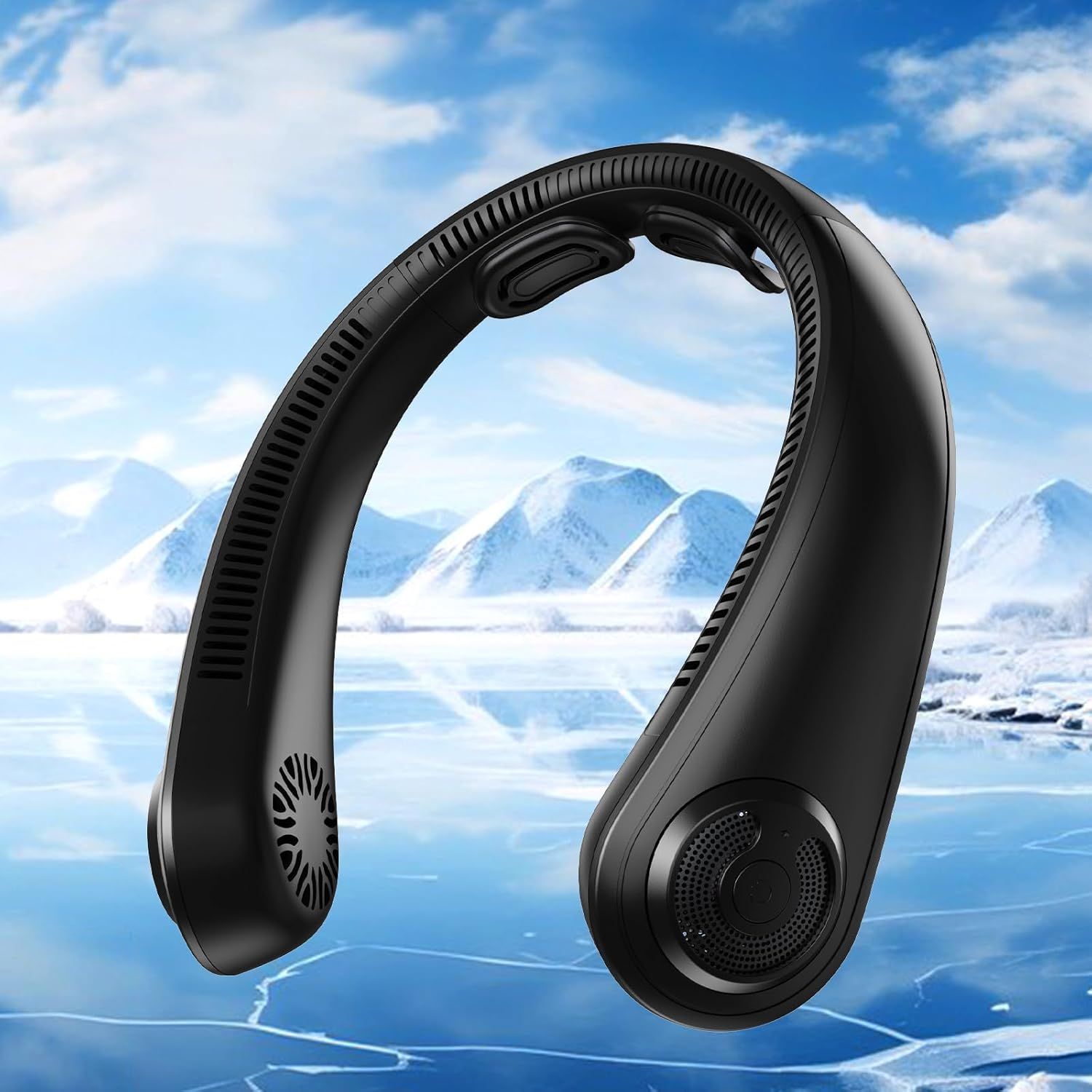 Boiros Neck Fan, Black