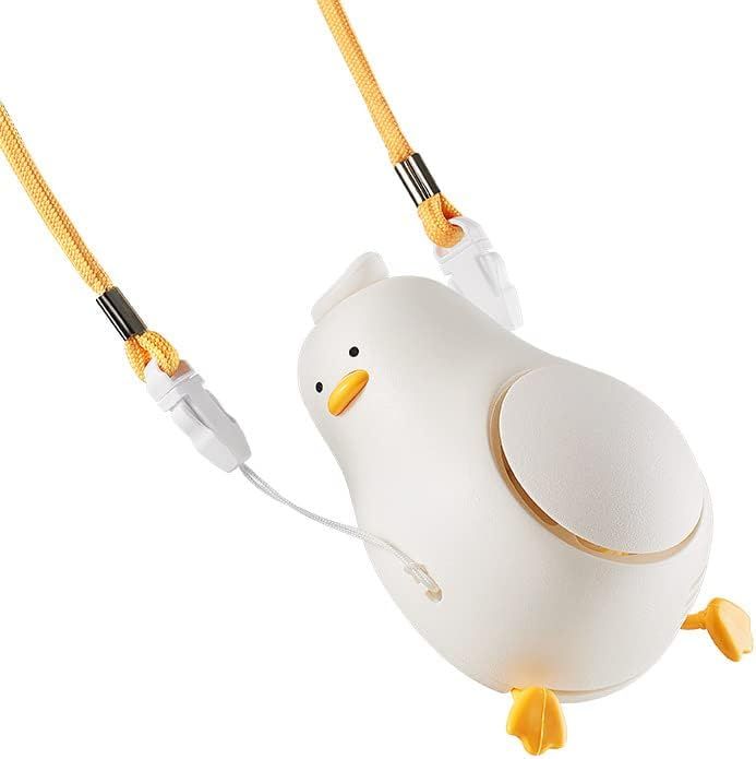 Duck-shaped portable fan, neck fan