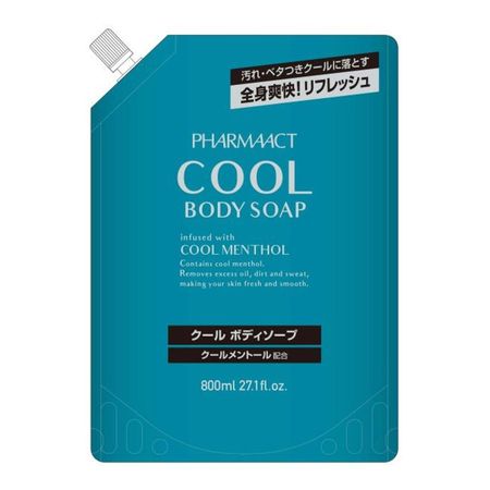 熊野油 Pharmaact 清凉沐浴露 补充装 800ml