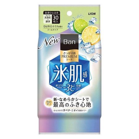 사자 Ban 깔끔한 느낌 PREMIUM 시트 쿨 타입 서늘한 감귤의 향기 30 장