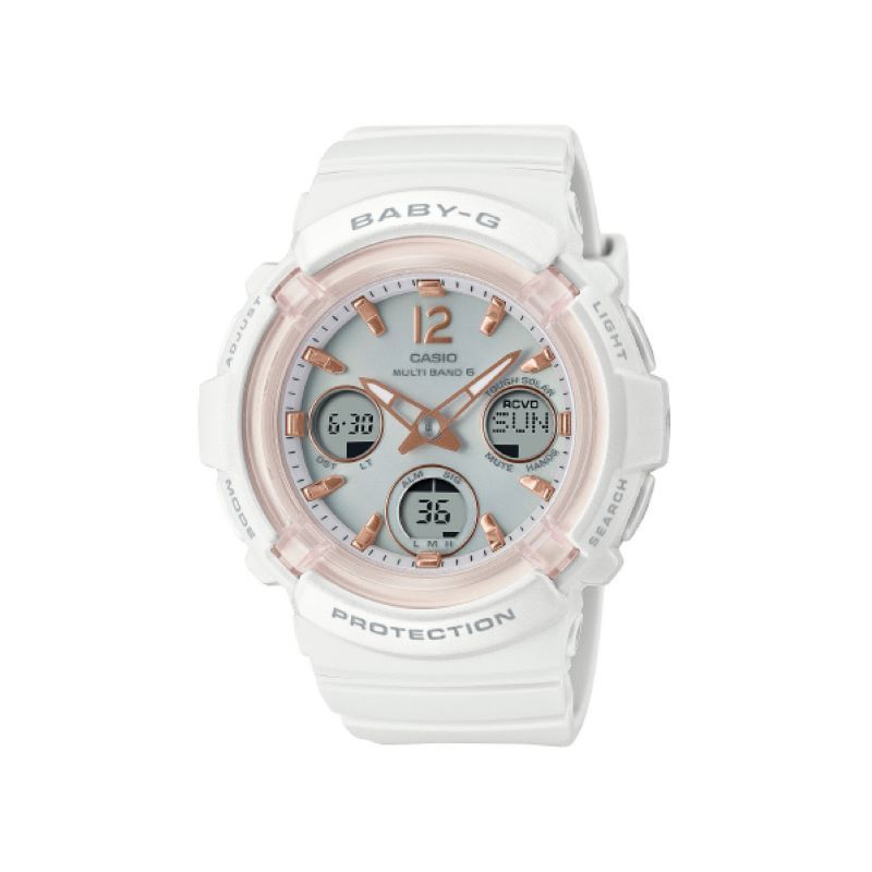 CASIO 카시오 태양 전파 시계 BABY-G 화이트 BGA-2800-7AJF