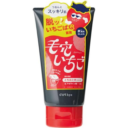 COSMETEX ROLAND dotbye Pore Strawberry Facial Cleanser Black Freshly picked strawberry scent