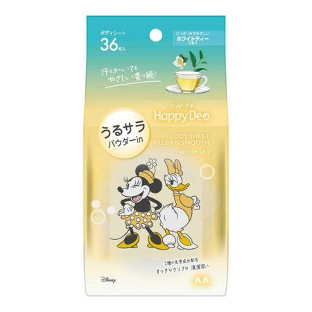 mandom Happy Deo Body Sheet Urusara White Tea