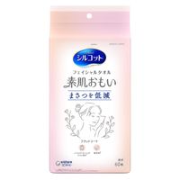シルコット フェイシャルタオル 素肌おもい 60枚