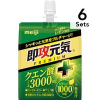 【6個セット】即攻元気ゼリー クエン酸＋キレと酸味のレモン風味 180g