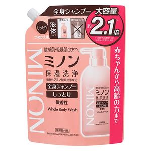 Minon whole body shampoo moisturizing refill large capacity 800ml