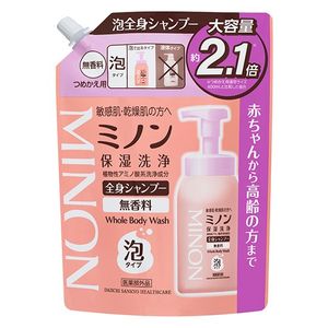 Minon whole body shampoo foam refill large capacity 840ml