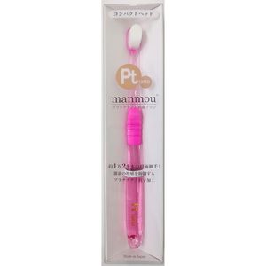 Pt nano Platinum Nano Toothbrush manmou Adult Pink 1pc