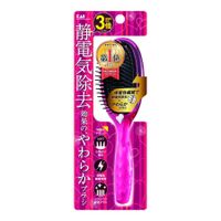 貝印 KQ3161 静電防止やわらかブラシ L（ルビーピンク）