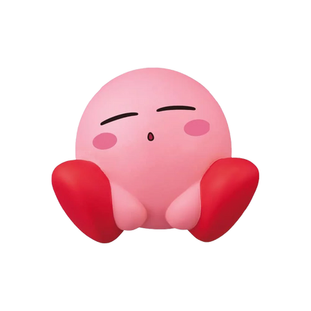 ensky Kirby of the Stars Soft Vinyl Collection Sleeping