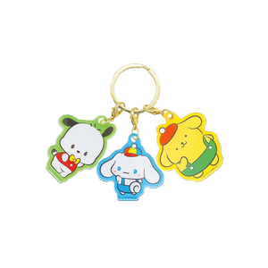 T'S FACTORY Sanrio 3 人物鑰匙圈 Pochacco、Cinnamon、Pompompurin B