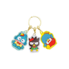T'S FACTORY Sanrio 3 人物鑰匙圈 Hangyodon、Bad Badtz-Maru、Tuxedo Sam