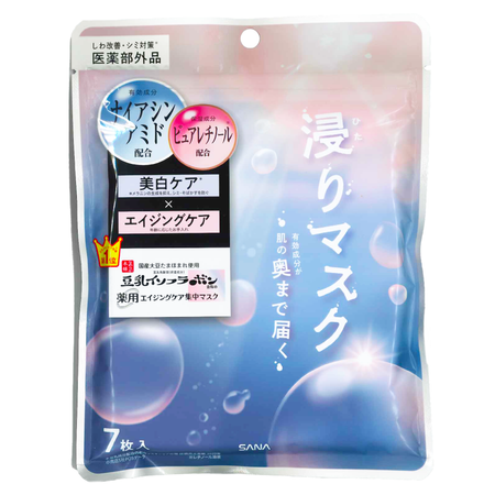 Sana Nameraka Honpo Wrinkle Essence Mask White 7 sheets