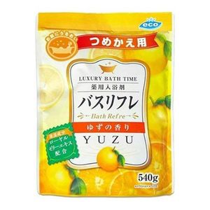 ライオンケミカル バスリフレ 薬用入浴剤 ゆずの香り ローヤルゼリーエキス配合 540g (詰め替え用)