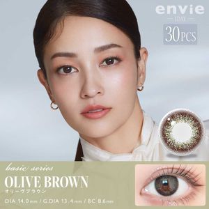 envie 1day [Colored Contact Lenses/One-Day/With or Without Prescription/30 Lenses]