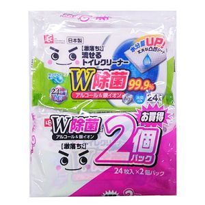 LEC 可冲散马桶清洁剂，24 片 x 2 包