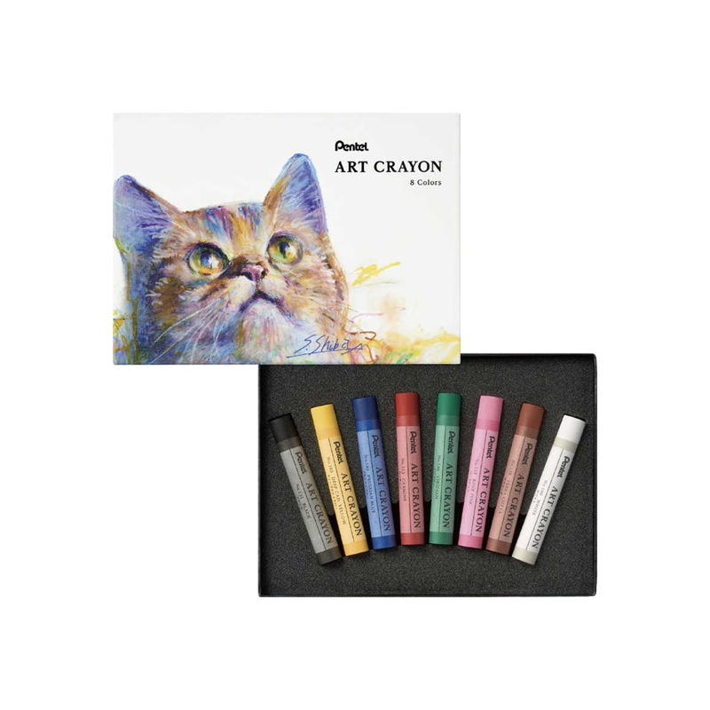 Pentel 飛龍文具 Art 蠟筆 8 色套裝