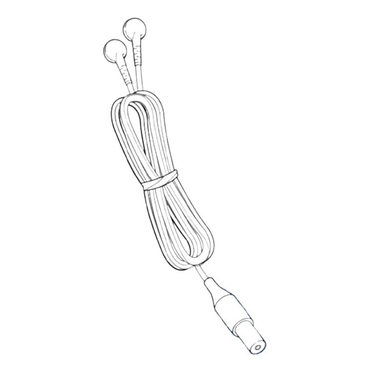 저주파 치료기 도자 코드 HV-CODE-BW 화이트