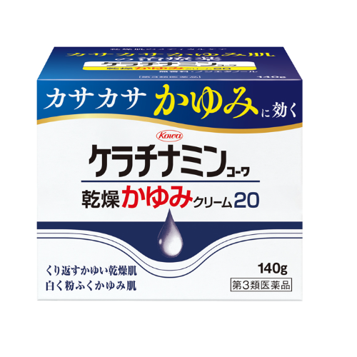 [Limited-time offer] [3rd-Class OTC Drug] Keratinamin Kowa Dry Itch Cream 20 140g