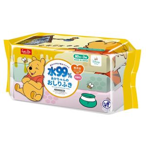 LEC Baby Wipes, Winnie the Pooh, 80 sheets x 3 packs