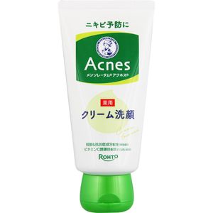 ROHTO Mentholatum Acnes Medicated Face Wash Cream 130g