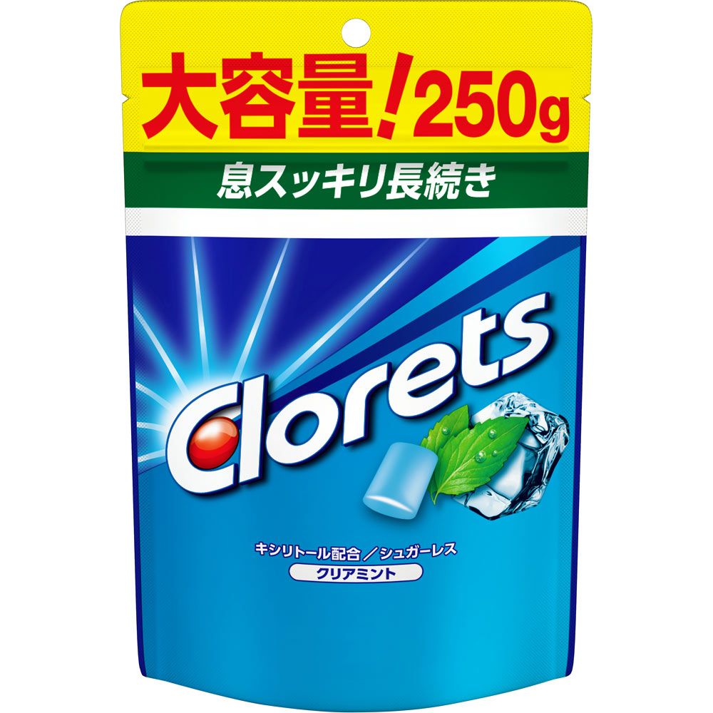 mondelez 클로레츠 XP CLEAR 민트 스탠드 파우치 250g
