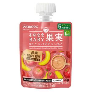 WAKODO/와코도 그대로 BABY 과일 사과×바나나×딸기