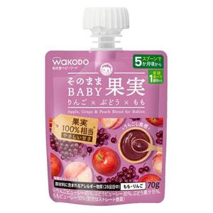 WAKODO/와코도 그대로 BABY 과일 사과×포도×모모