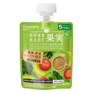 WAKODO/와코도 그대로 BABY 과일 사과×바나나×시금치