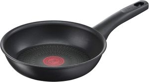 T-fal "IH Hard Titanium Unlimited Frying Pan" 20cm, Induction and Gas Compatible, Free of PFOA and Other Harmful Substances, Long-Lasting Non-Stick, Black, G26502