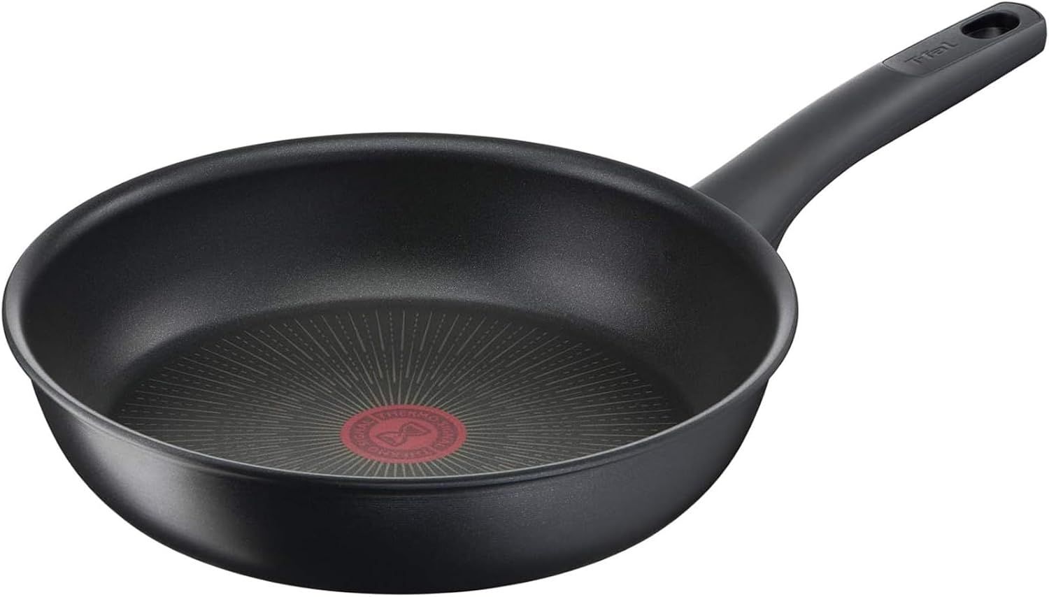 T-fal “IH Hard Titanium Unlimited Frying Pan” 26cm，适用于电磁炉和燃气灶，不含PFOA和其他有害物质，持久不粘，黑色，G26505