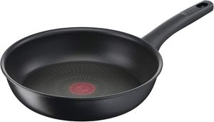 T-fal "IH Hard Titanium Unlimited Frying Pan" 26cm, Induction and Gas Compatible, Free of PFOA and Other Harmful Substances, Long-Lasting Non-Stick, Black, G26505