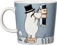 Arabia Moomin by ARABIA Classic Moominpappa 馬克杯，0.3公升，灰色，姆明餐具，1066911