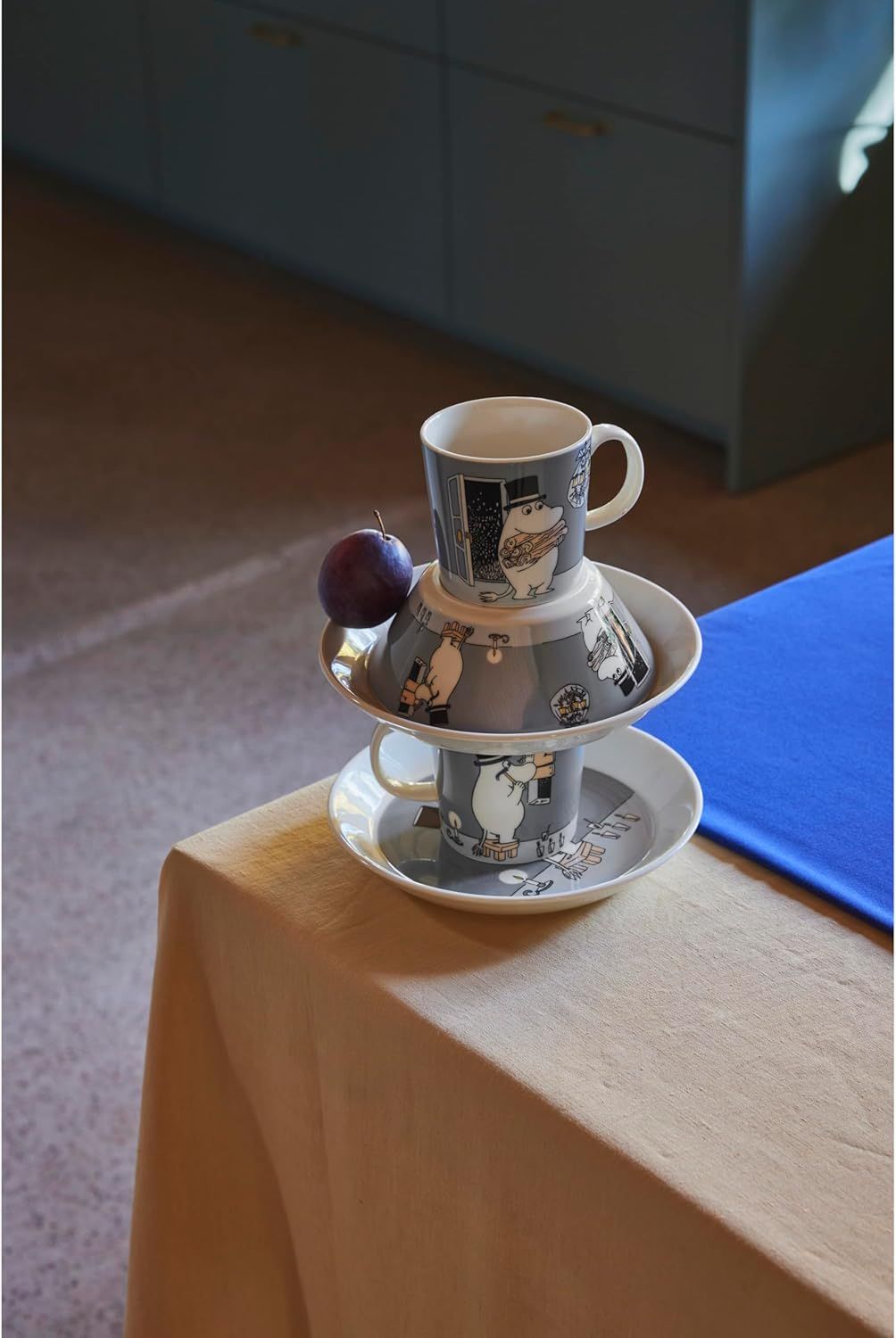 Arabia Moomin by ARABIA Classic Moominpappa 馬克杯，0.3公升，灰色，姆明餐具，1066911