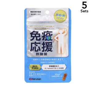 【5 개 세트】MARUMAN 면역 응원 아세트산균 8.49g(283mg×30립)