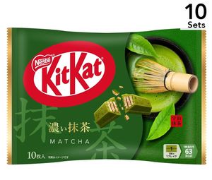 【10入組】Nestle 雀巢 Kitkat 宇治抹茶威化巧克力 10入
