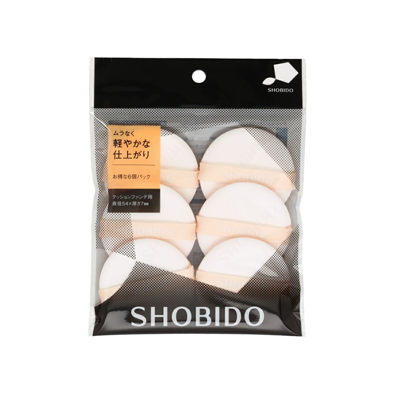 SHOBIDO Cushion Foundation Puff (6 pieces)