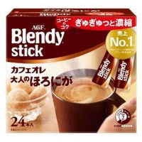 AGF Blendy® Sticks, Cafe au Lait, Bittersweet for Adults (7.5g x 24 sticks)