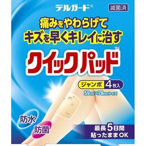 DelGuard Quick Pads Jumbo 4 Sheets