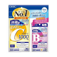 DHC 지속형 비타민 C 60일분 + 지속형 비타민 B믹스 7일분 포함(1세트)【기획품】