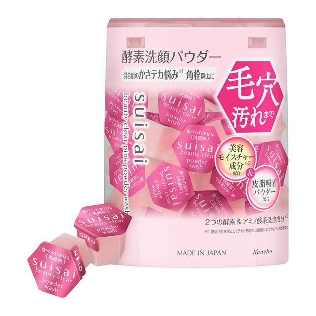 Kanebo Suisai Beauty CLEAR Pink Powder Wash (0.4g x 32 packs)
