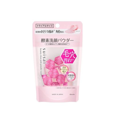 Suisai Beauty淨CLEAR粉紅粉狀潔面試用裝（0.4克 x 15片）