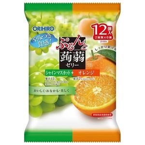 Purunto Konjac Jelly Pouch Shine Muscat + Orange 20g x 12 pouches