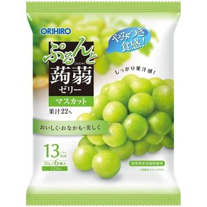 ぷるんと蒟蒻ゼリーパウチ シャインマスカット 20g×6個