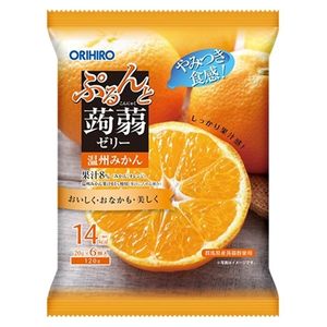 푸른과 蒟蒻 젤리 파우치 온슈 귤 20g × 6 개