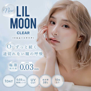 LILMOON 003 CLEAR 1day [Contact Lenses/One-Day/Prescription/10 Lenses]