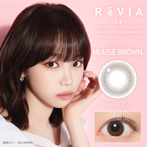 ReVIA CIRCLE 1day [Colored Contact Lenses/One-Day/With or Without Prescription/10 Lenses]