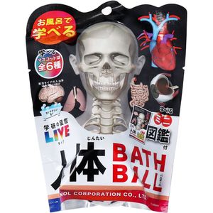 Nor Corporation Gakken's Illustrated Live Human Body Bath Ball, Sweet and Gentle Scent