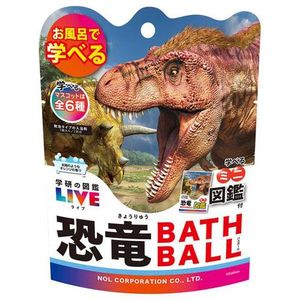 노르 코퍼레이션 학연의 도감 라이브 공룡 목욕 공 태양과 같은 오렌지 향기