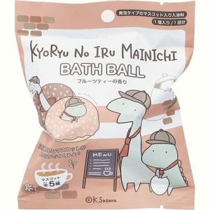 A-BLEND Dinosaur Bath Ball 3, Fruit Tea Scent